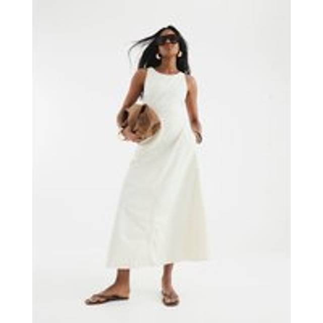 River Island Womens Cream Cut Out Maxi Dress - 14