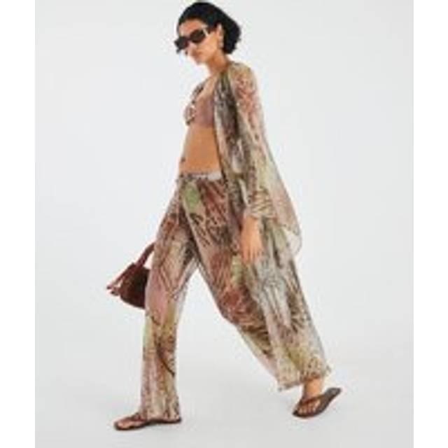 River Island Womens Khaki Animal Print Kaftan - XL