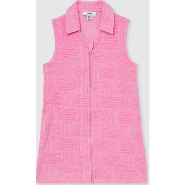 Reiss Kids' Karyanne Sleeveless Towelling Dress, Pink