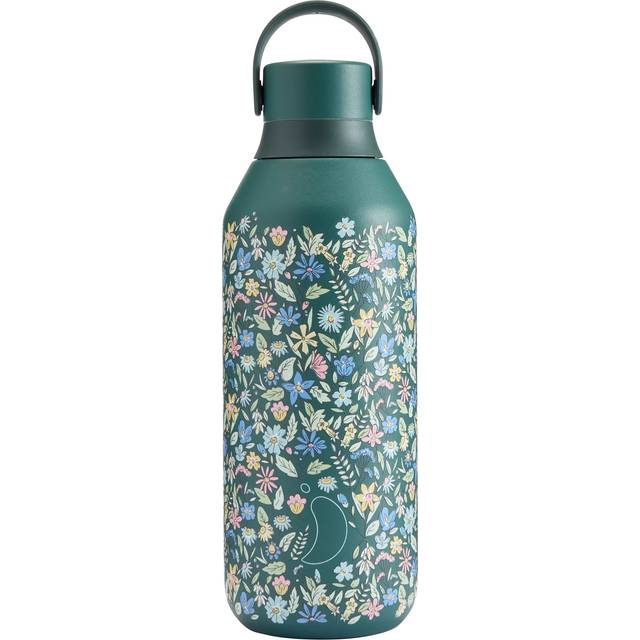 Chilly's Series 2 Insulated Leak-Proof Drinks Bottle, 500ml, Summer Spring Trail