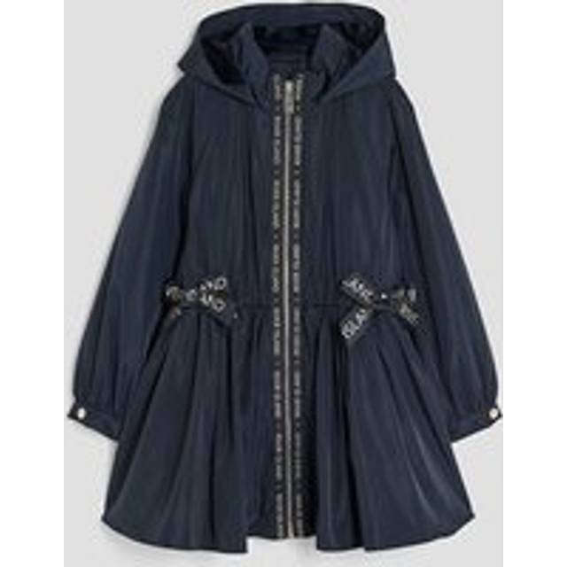River Island Girls Navy Peplum Hooded Raincoat - 13-14 Yrs