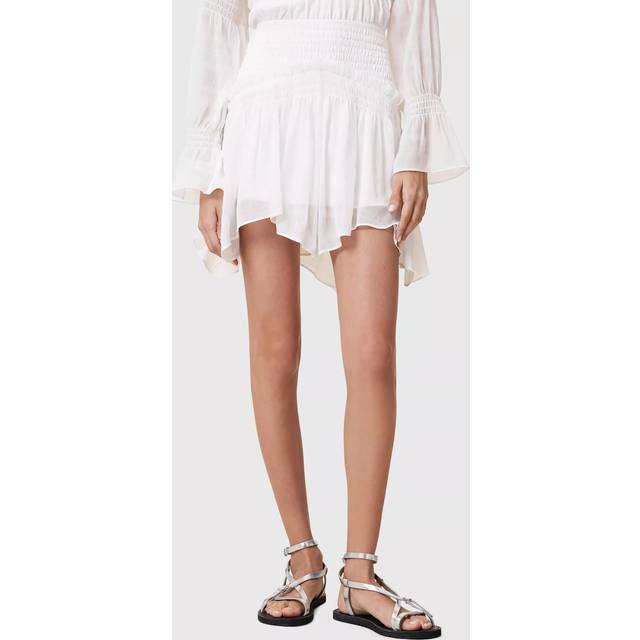 AllSaints Pamela Skirt - White, White, Size 8, Women