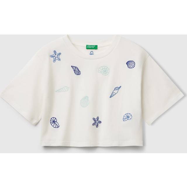 Benetton Kids' Shells Boxy T-Shirt
