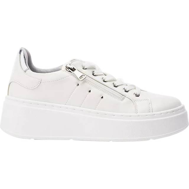 Moda in Pelle Beni Chunky Lace Up Trainers, White