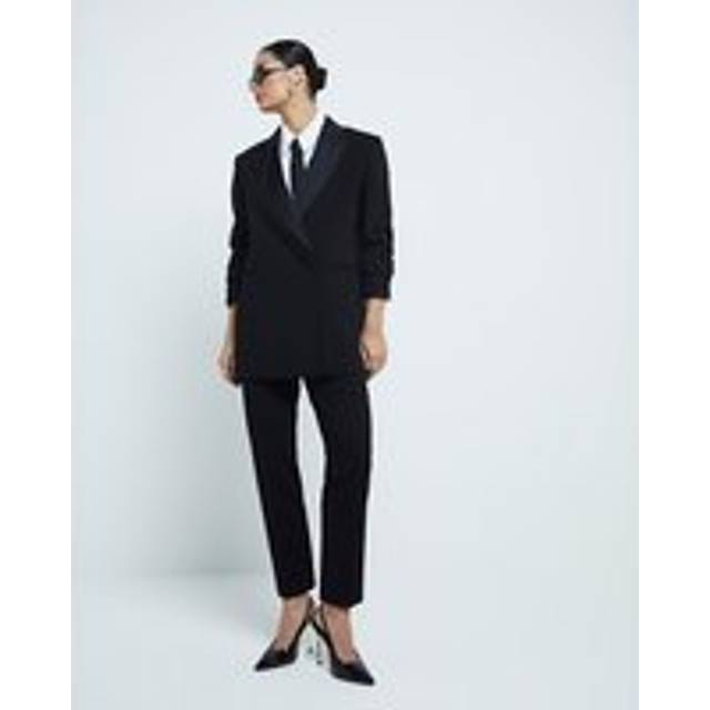 River Island Womens Black Longline Blazer Jacket - 12