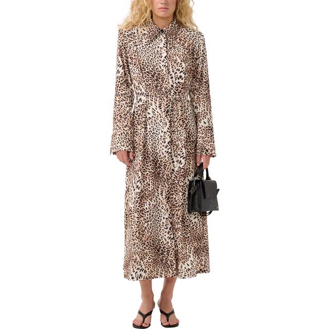 Gestuz GZmareen Leopard Print Shirt Dress, Multi