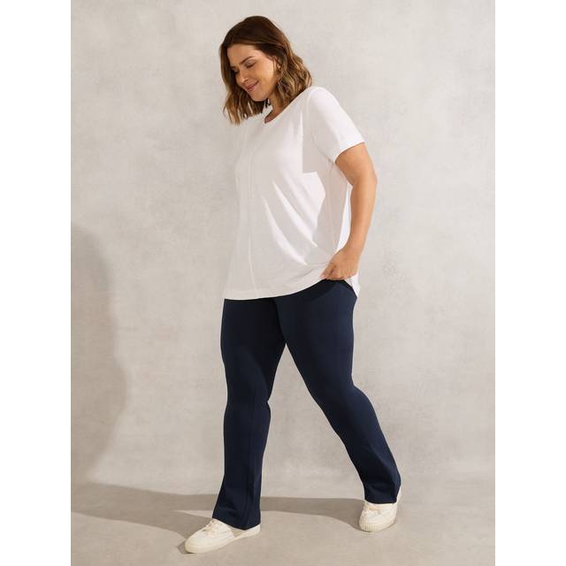 Live Unlimited Curve Petite Jersey Bootcut Leggings, Blue