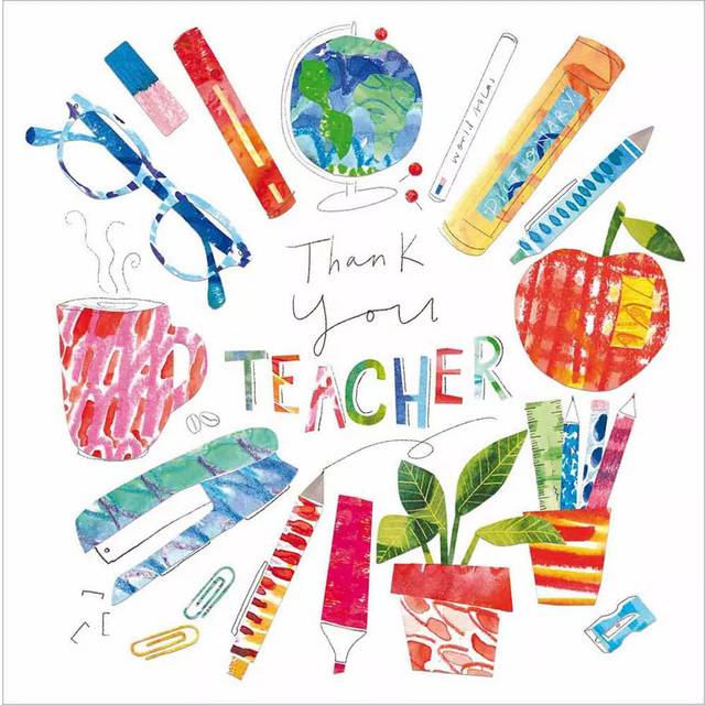 Woodmansterne Stationery Thank You Teacher Card