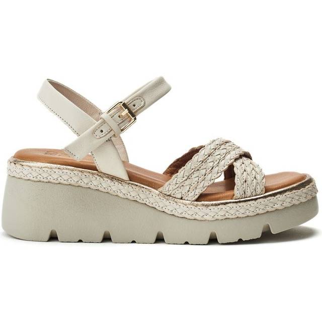 Moda In Pelle Keroya Off White Leather 37 Size: UK 4 / EU 37