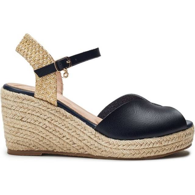 'Nolaa' Porvair Wedges - Navy - 5