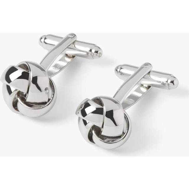 Simon Carter Knot Cufflinks, Grey Silver