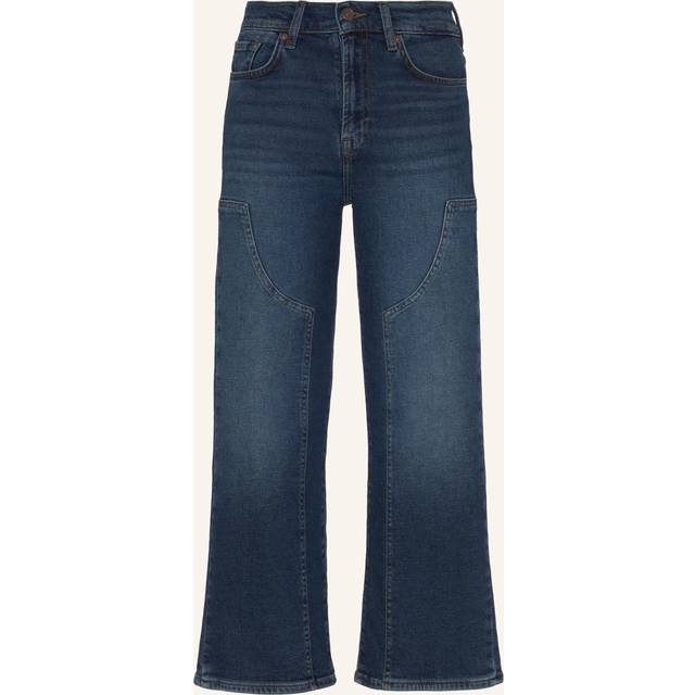 7 For All Mankind Alexa Cropped Flare Cotton Denim Jeans