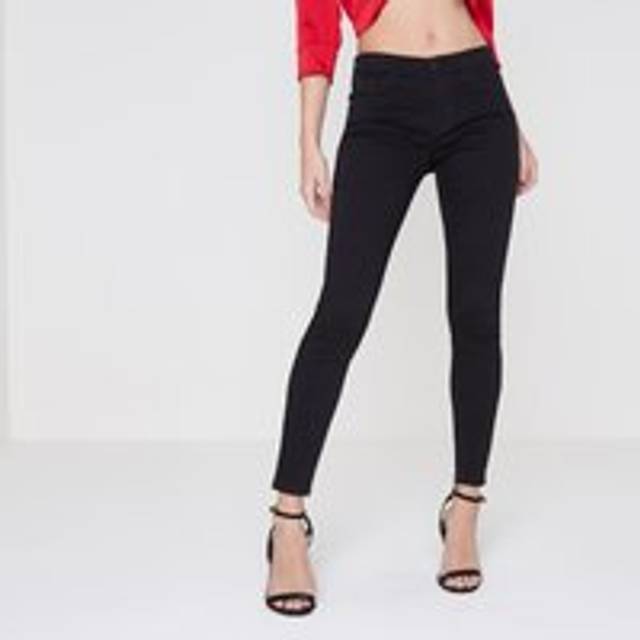 River Island Womens Petite Black Amelie Super Skinny Jeans - 14XS