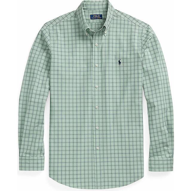 Polo Ralph Lauren Cotton Blend Regular Fit Check Print Shirt, Lovat Blue Multi