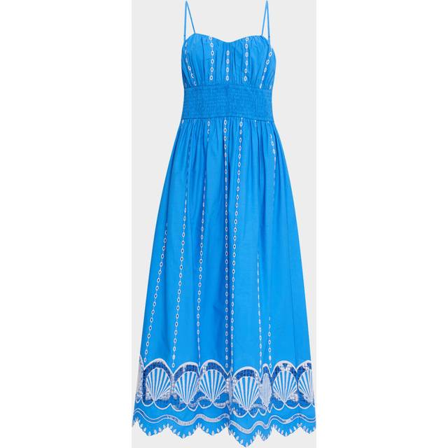 Murano Embroidered Midi Dress - FRENCH BLUE - Medium