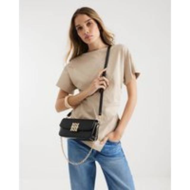 River Island Womens Black Rr Cross Body Satchel Bag - One Size