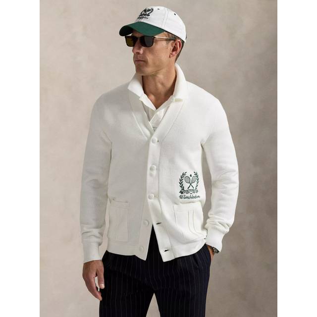 Polo Ralph Lauren 20/2 Cottonlsl-crd Herr Cardigans Stl. S - Från Magasin - Hvid (S)