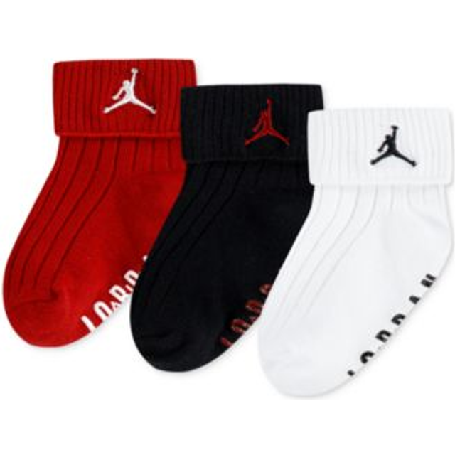 Jordan Essential Ribbed Gripper Socks Set - Red