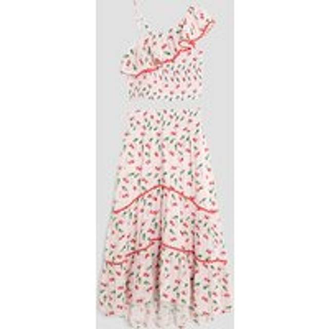 River Island Girls Pink Cherry Maxi Skirt Set - 7-8 Yrs