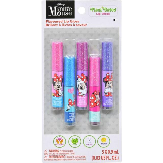 Disney Minnie Mouse 5Pack Flavored Lip Gloss Set for Kids