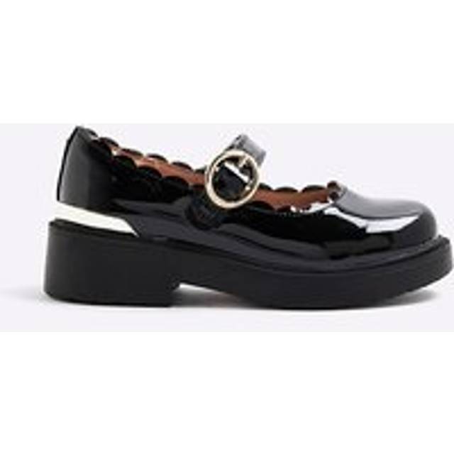 River Island Girls Black Mary Jane Shoes - c13