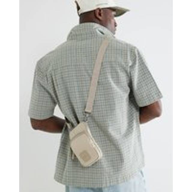Mens River Island Beige Mini Cross Body Bag - One Size