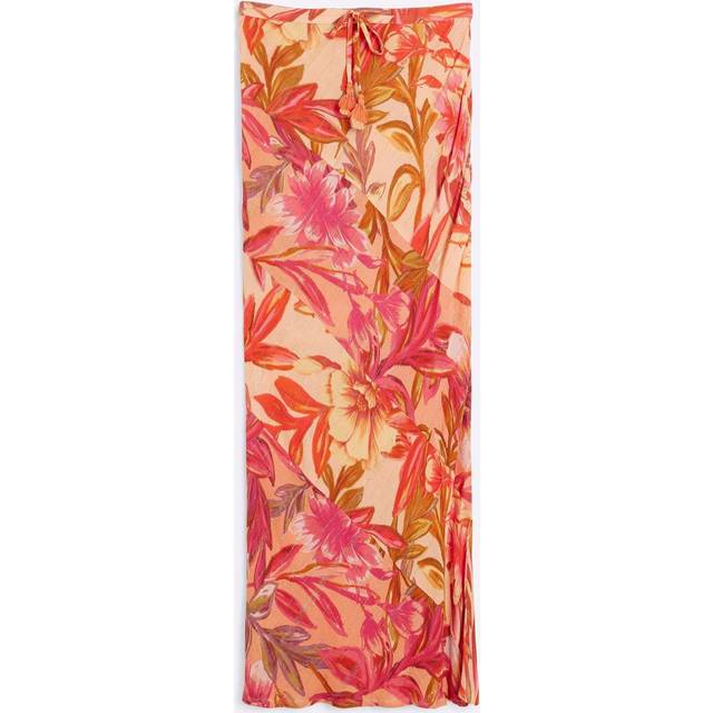 River Island Womens Petite Pink Floral Beach Maxi Skirt