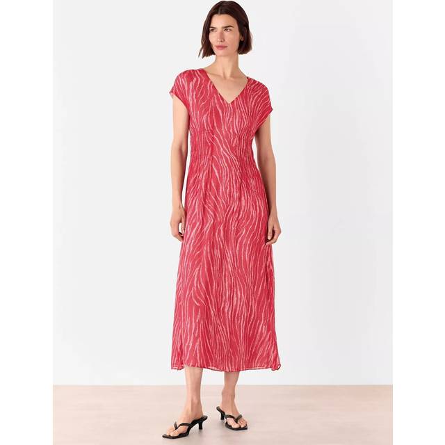 Whistles Zebra Texture Midi Dress