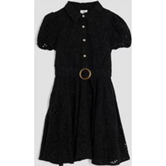 River Island Girls Black Broderie Shirt Dress - 9 Yrs