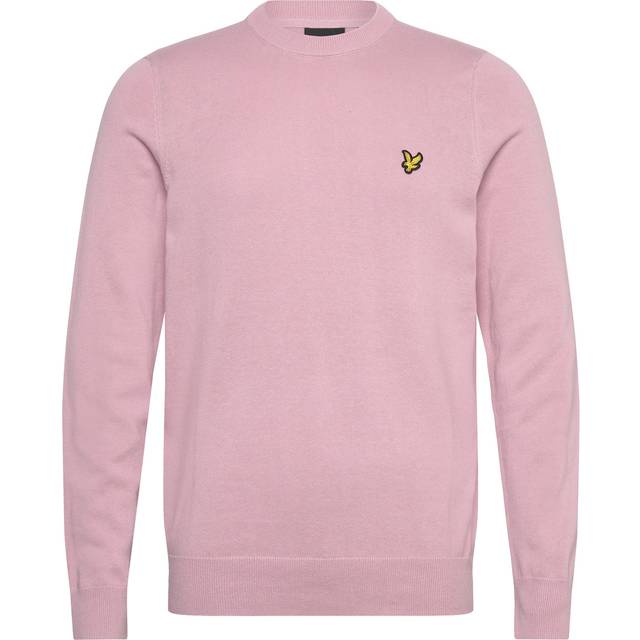 Lyle And Scott Men's Cotton Crew Neck Jumper - Pink - Size: 42