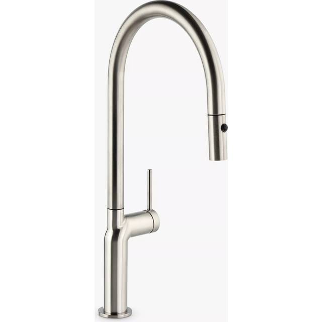 Abode Tubist Single Lever Mixer Tap w/Pull Out - Brushed Nickel Finish: Brushed Nickel