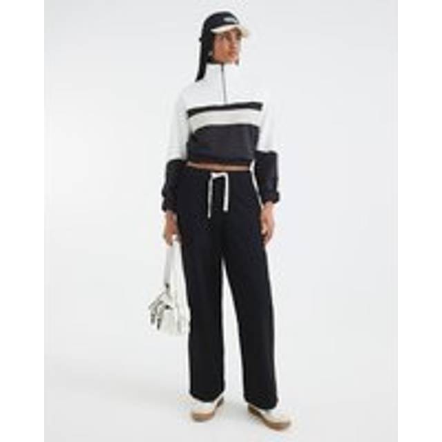River Island Womens Black Wide Leg Drawstring Jeans - S