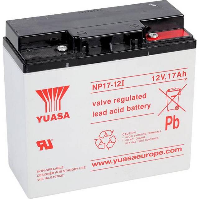 YUASA - 12V 17Ah NP Series Sealed Lead Acid Battery