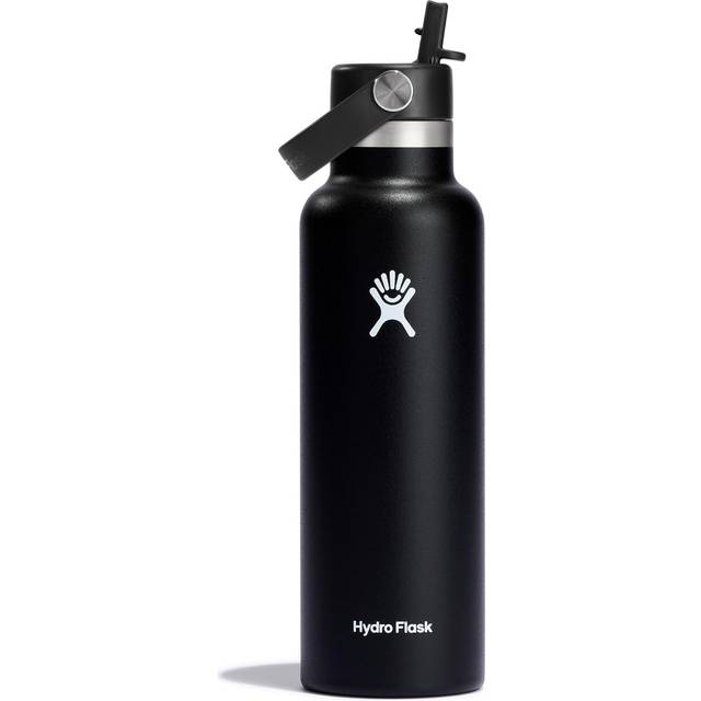 Hydro Flask 21Oz Standard Mouth With Flex Cap Water Bottle - Black