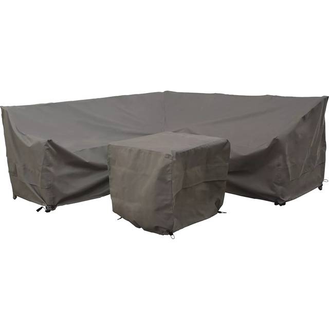 Bramblecrest Tetbury Mini Corner Sofa Set Water Repellent Garden Furniture Covers, Khaki