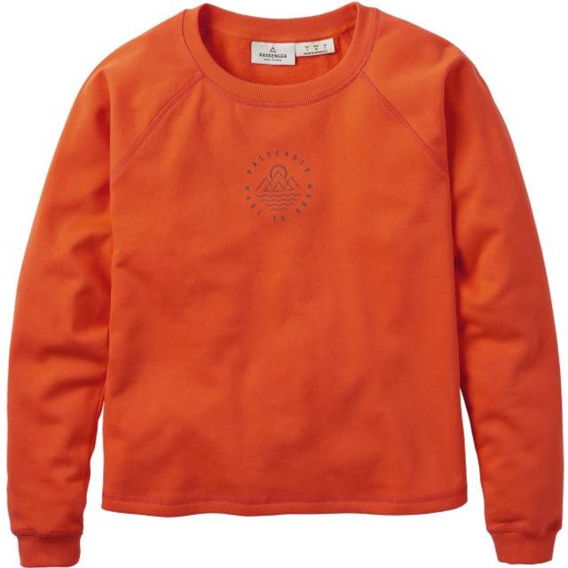 Passenger Remote Raglan Sleeve Sweatshirt, Ember Orange