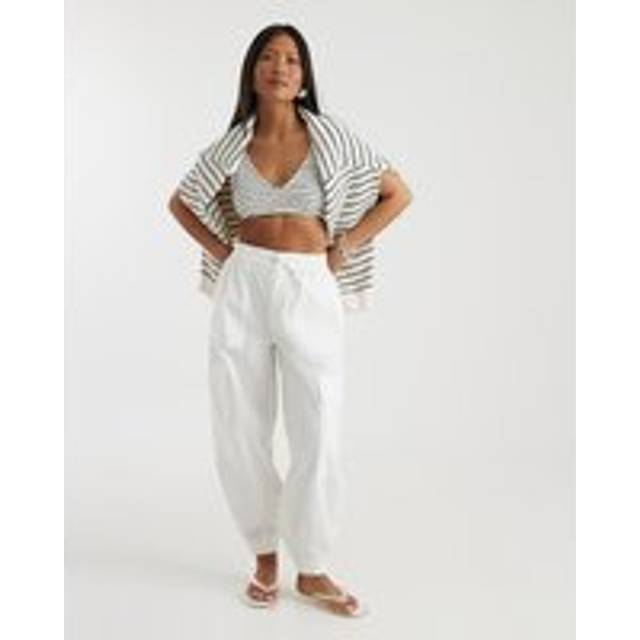River Island Womens Petite White Cargo Trousers - 10