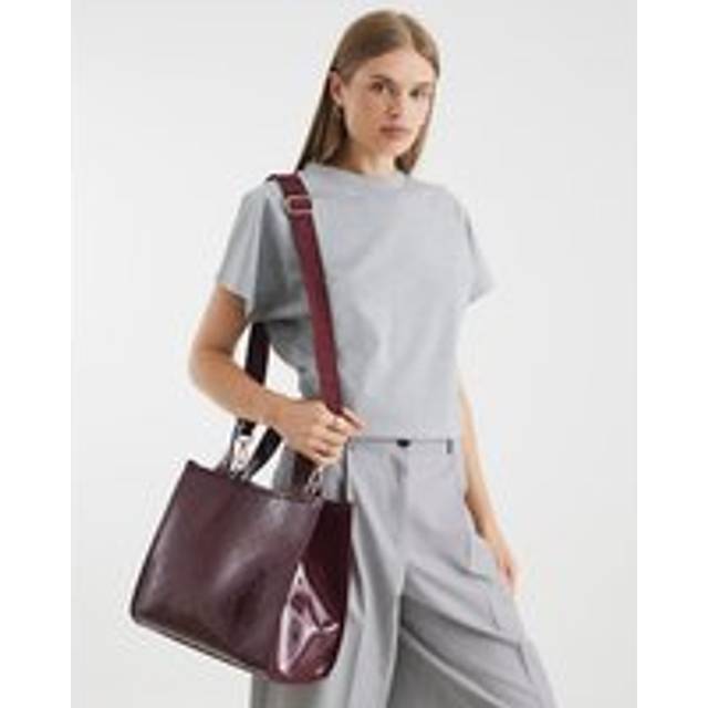 River Island Womens Red Ri Embossed Ri Monogram Tote Bag - One Size