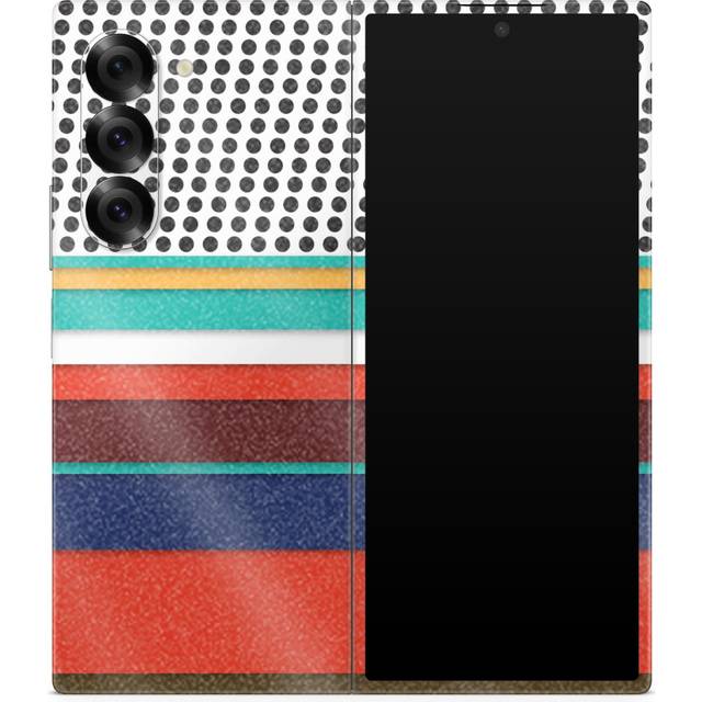 Glossy Glitter Phone Skin Compatible with Samsung Galaxy Z Fold 6 Premium 3M Vinyl Protective Wrap Decal Cover - Easy to Apply | Crafted in The USA by
