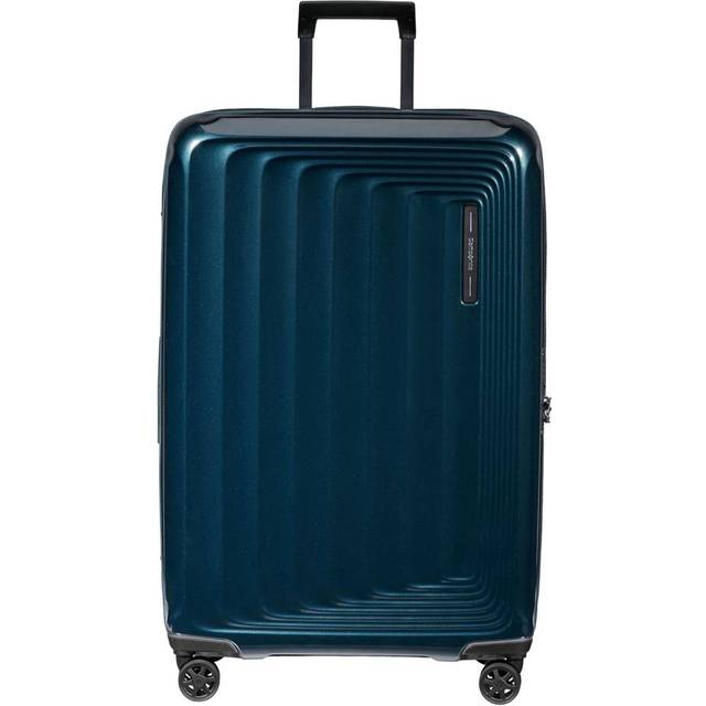 Samsonite Nuon - Stor Expanderbar Metallic Dark Blue, Premium - Stor resväska