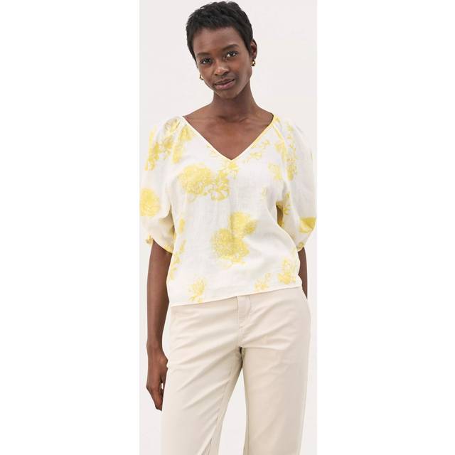 Part Two Rosalyn Tie Back Linen Rich Top