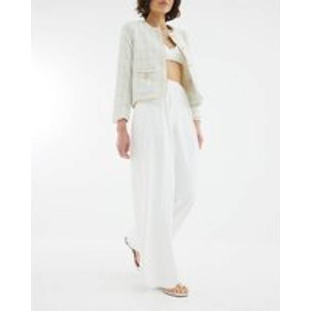 River Island Womens White Wide Leg Trousers - 6R