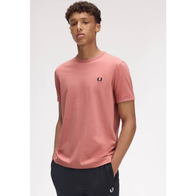 T-shirt Fred Perry Ringer - Rose - XL