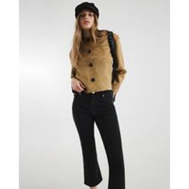River Island Womens Black Cropped Bootcut Jeans - 12