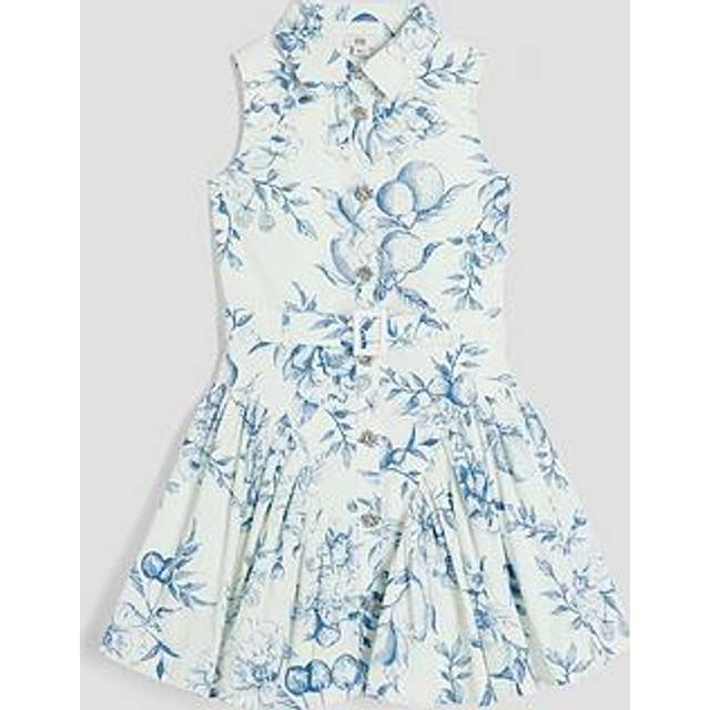 River Island Girls Blue Prom Shirt Dress - 7 Yrs
