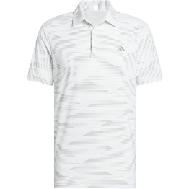 adidas Ultimate365 Speed Stripe Golf Polo Shirt - White  - Small