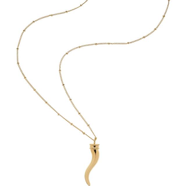 Melissa Odabash Polished Horn Pendant Necklace, Gold