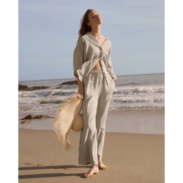 Stella Linen Full Length Pant