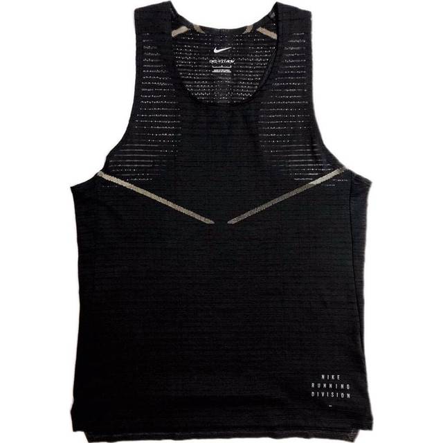 Men's Nike Solid Color Pullover Running Sports Black Vest DD4844-010 - MULTI-COLOR