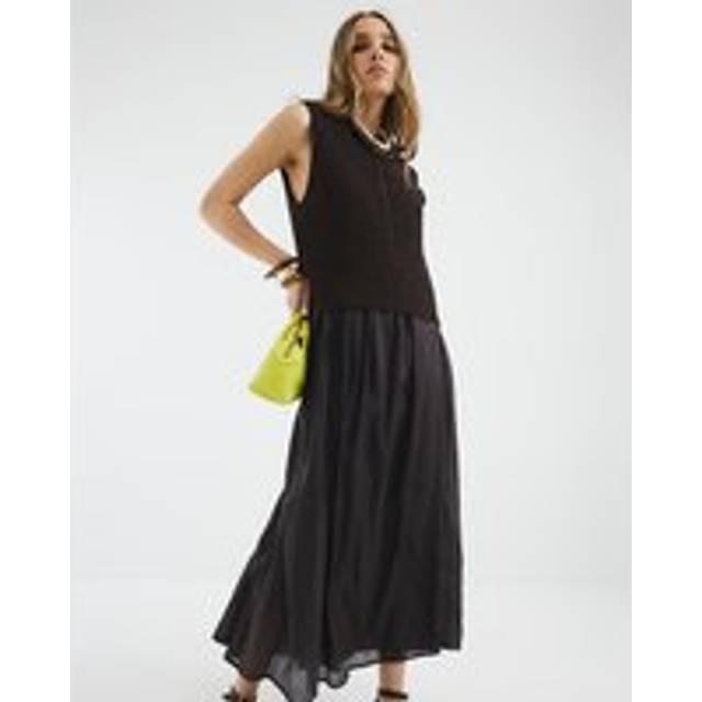 River Island Womens Brown Hybrid Maxi Jumper Dress - XS